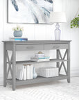 Bush Furniture Key West Console Table with Drawers and Shelves