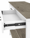 Bush Furniture Key West Console Table with Drawers and Shelves