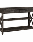 Bush Furniture Key West Console Table with Drawers and Shelves