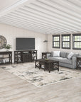 Bush Furniture Key West Console Table with Drawers and Shelves