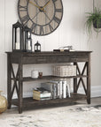 Bush Furniture Key West Console Table with Drawers and Shelves