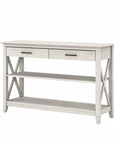 Bush Furniture Key West Console Table with Drawers and Shelves