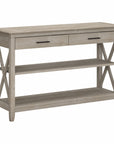 Bush Furniture Key West Console Table with Drawers and Shelves