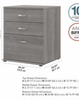 Bush Business Furniture Universal Laundry Room Storage Cabinet with Drawers
