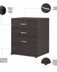 Bush Business Furniture Universal Laundry Room Storage Cabinet with Drawers