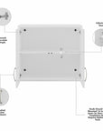 Bush Business Furniture Universal Laundry Room Wall Cabinet with Doors and Shelves