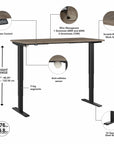 Move 40 Series by Bush Business Furniture 60W x 30D Electric Height Adjustable Standing Desk