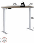 Move 40 Series by Bush Business Furniture 60W x 30D Electric Height Adjustable Standing Desk