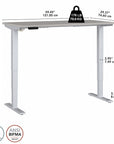Move 40 Series by Bush Business Furniture 60W x 30D Electric Height Adjustable Standing Desk