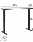 Move 40 Series by Bush Business Furniture 60W x 30D Electric Height Adjustable Standing Desk