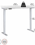 Move 40 Series by Bush Business Furniture 60W x 30D Electric Height Adjustable Standing Desk