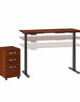 Move 60 Series by Bush Business Furniture 72W x 30D Height Adjustable Standing Desk with Storage