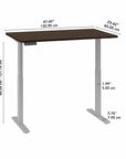 Move 60 Series by Bush Business Furniture 48W x 24D Electric Height Adjustable Standing Desk