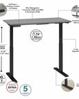 Move 60 Series by Bush Business Furniture 48W x 24D Electric Height Adjustable Standing Desk