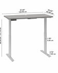 Move 60 Series by Bush Business Furniture 48W x 24D Electric Height Adjustable Standing Desk