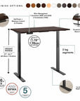 Move 60 Series by Bush Business Furniture 72W x 30D Height Adjustable Standing Desk