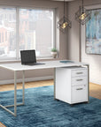 Office by kathy ireland® Method 60W Table Desk with 3 Drawer Mobile File Cabinet
