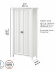 Bush Furniture Salinas Tall Storage Cabinet with Doors