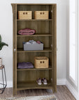 Bush Furniture Salinas Tall Storage Cabinet with Doors