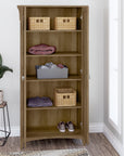 Bush Furniture Salinas Tall Storage Cabinet with Doors