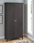 Bush Furniture Salinas Tall Storage Cabinet with Doors