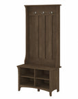 Bush Furniture Salinas Hall Tree with Shoe Storage Bench