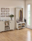 Bush Furniture Salinas Hall Tree with Shoe Storage Bench
