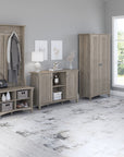 Bush Furniture Salinas Hall Tree with Shoe Storage Bench