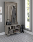 Bush Furniture Salinas Hall Tree with Shoe Storage Bench