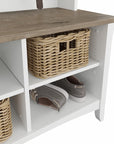 Bush Furniture Salinas Hall Tree with Shoe Storage Bench