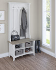 Bush Furniture Salinas Hall Tree with Shoe Storage Bench