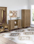 Bush Furniture Salinas Hall Tree with Shoe Storage Bench