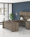 Bush Business Furniture Studio C 72W x 36D Bow Front Desk