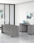 Bush Business Furniture Studio C 72W x 36D Bow Front Desk
