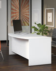 Bush Business Furniture Studio C 72W x 36D Bow Front Desk