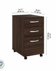 Bush Business Furniture Studio C 3 Drawer Mobile File Cabinet
