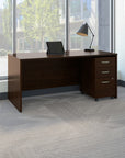 Bush Business Furniture Series C 66W x 30D Office Desk with Mobile File Cabinet
