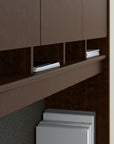 Bush Business Furniture Series C 72W Right Handed Corner Desk with Hutch and Mobile File Cabinet
