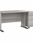 Bush Business Furniture Studio A 48W Computer Desk with 3 Drawer Mobile File Cabinet