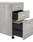 Bush Business Furniture Studio A 83W Large Corner Desk with 3 Drawer Mobile File Cabinet