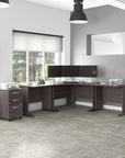 Bush Business Furniture Studio A 83W Large Corner Desk with 3 Drawer Mobile File Cabinet