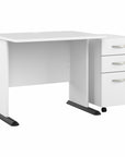 Bush Business Furniture Studio A 36W Small Computer Desk with 3 Drawer Mobile File Cabinet