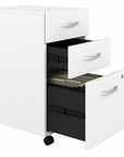 Bush Business Furniture Studio A 36W Small Computer Desk with 3 Drawer Mobile File Cabinet