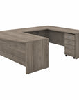 Bush Business Furniture Studio C 72W x 36D U Shaped Desk with Mobile File Cabinet