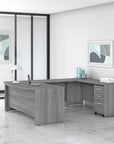 Bush Business Furniture Studio C 72W x 36D U Shaped Desk with Mobile File Cabinet