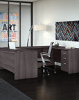 Bush Business Furniture Studio C 72W x 36D U Shaped Desk with Mobile File Cabinet