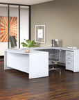 Bush Business Furniture Studio C 72W x 36D U Shaped Desk with Mobile File Cabinet