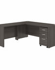 Bush Business Furniture Studio C 72W x 30D L Shaped Desk with Mobile File Cabinet and 42W Return