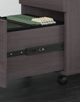 Bush Business Furniture Studio C 72W x 30D L Shaped Desk with Mobile File Cabinet and 42W Return