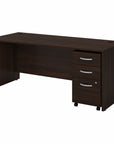 Bush Business Furniture Studio C 72W x 30D Office Desk with Mobile File Cabinet
